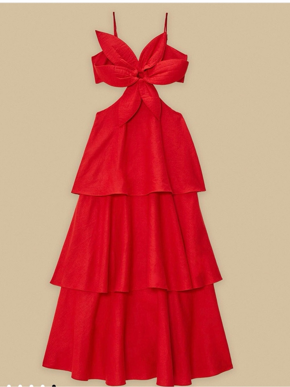 FARM Rio Red Flower Maxi Dress - Picture 2 of 4